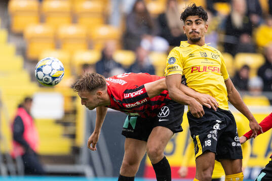 Brommapojkarnas Alexander Abrahamsson och Elfsborgs Ahmed