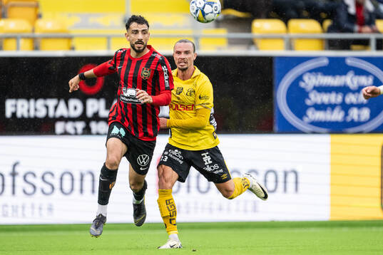 Brommapojkarnas Daleho Irandust och Elfsborgs Niklas Hult