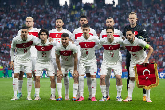 The starting eleven of Turkey