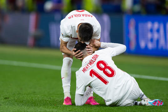 Arda Guler and Mert Muldur of Turkey