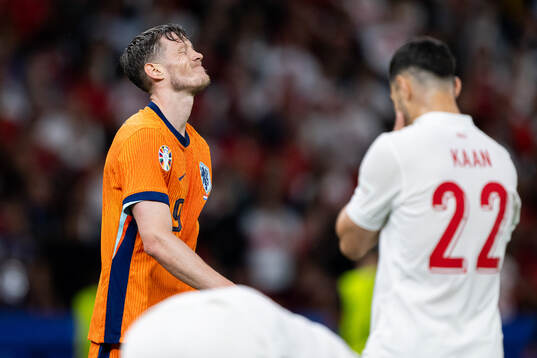 Wout Weghorst of Netherlands looks dejected