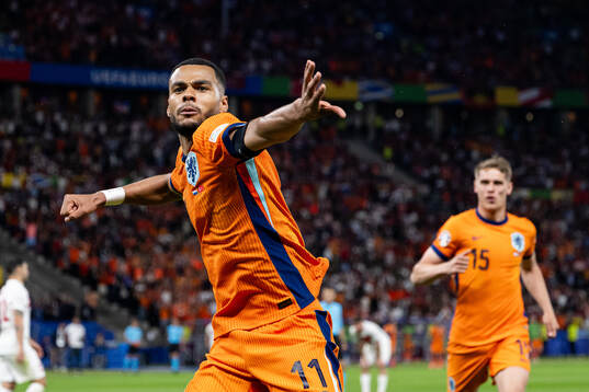 Cody Gakpo of Netherlands celebrates