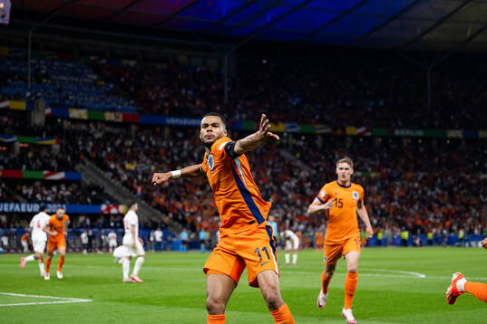 Cody Gakpo of Netherlands celebrates