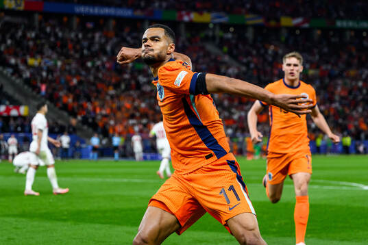 Cody Gakpo of Netherlands celebrates