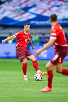 Granit Xhaka of Switzerland