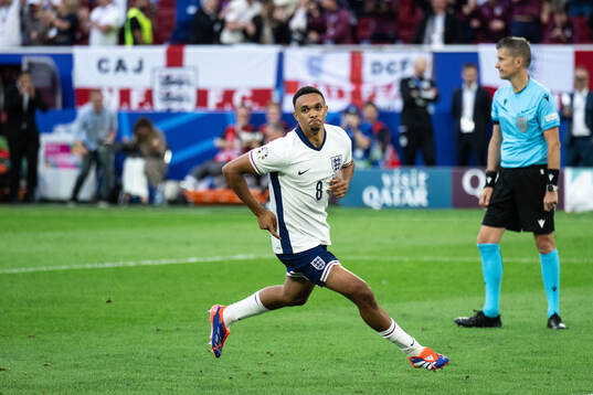 Trent Alexander-Arnold of England celebrates
