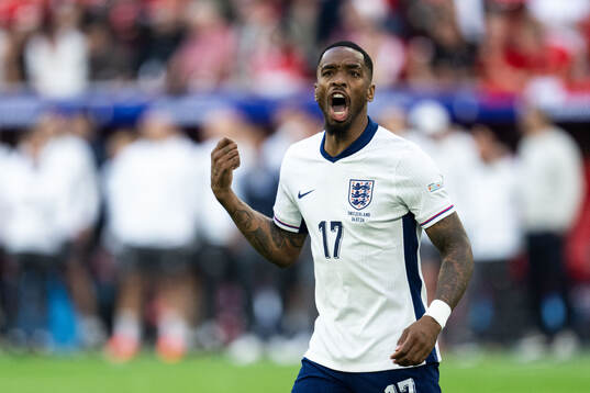 Ivan Toney of England celebrates