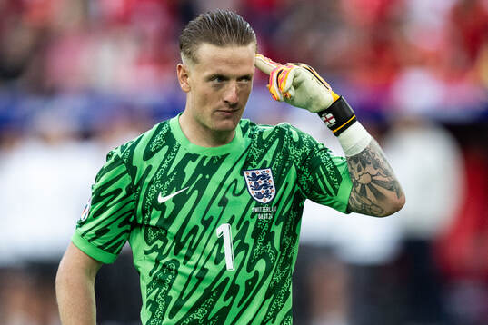 Goalkeeper Jordan Pickford of England