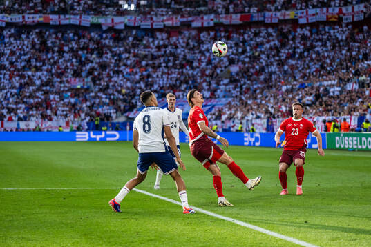 Trent Alexander-Arnold of England and Steven Zuber of