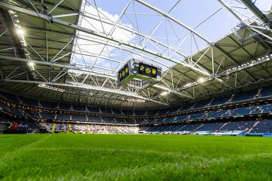 Vy över Friends Arena innan namnbyte