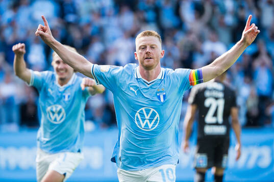 Malmö FFs Anders Christiansen jublar