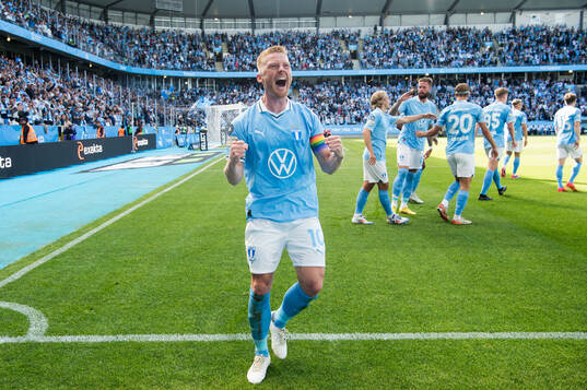 Malmö FFs Anders Christiansen jublar