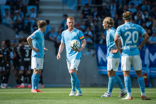 Malmö FFs Anders Christiansen deppar