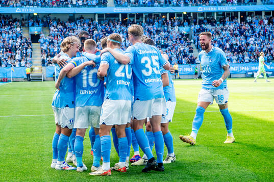 Malmö FFs Anders Christiansen jublar