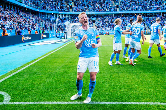 Malmö FFs Anders Christiansen jublar