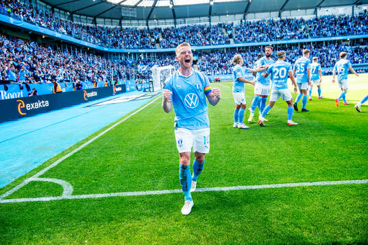 Malmö FFs Anders Christiansen jublar