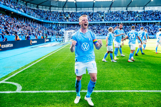 Malmö FFs Anders Christiansen jublar