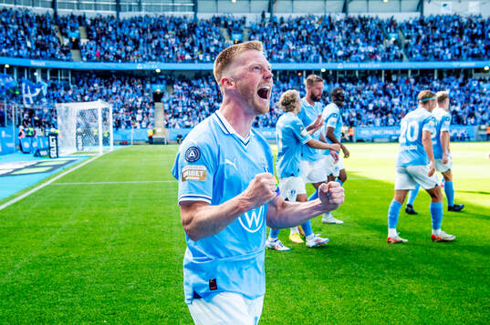 Malmö FFs Anders Christiansen jublar