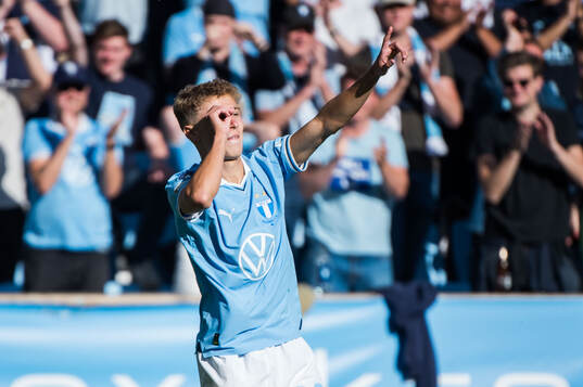 Malmö FFs Hugo Bolin jublar