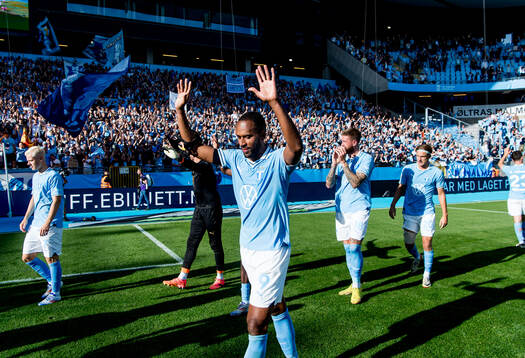 Malmö FFs Isaac Kiese Thelin jublar