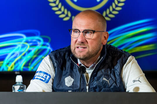 Halmstads tränare Magnus Haglund