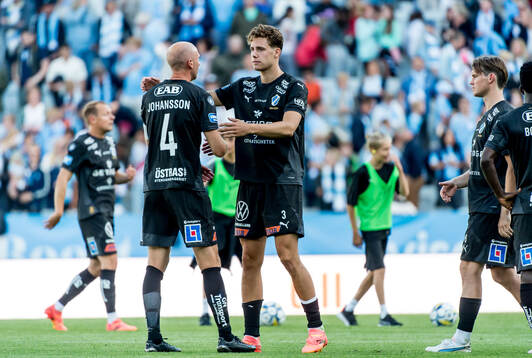 Halmstads Andreas Johansson och Gabriel Wallentin deppar