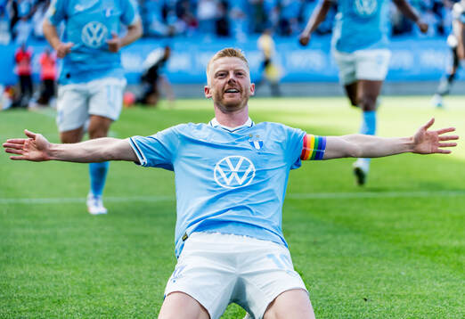 Malmö FFs Anders Christiansen jublar