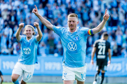 Malmö FFs Anders Christiansen jublar