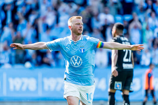 Malmö FFs Anders Christiansen jublar