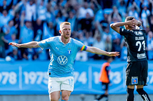 Malmö FFs Anders Christiansen jublar