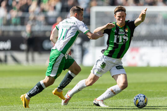 Hammarbys Oscar Johansson Schellhas och GAIS Robin Frej