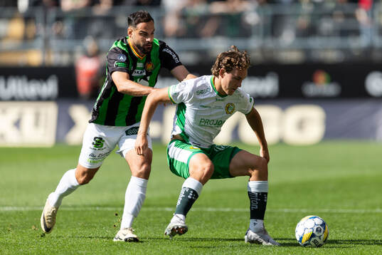 GAIS Mervan Celik och Hammarbys Hampus Skoglund