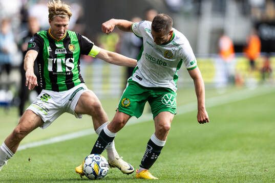 GAIS August Wängberg och Hammarbys Oscar Johansson