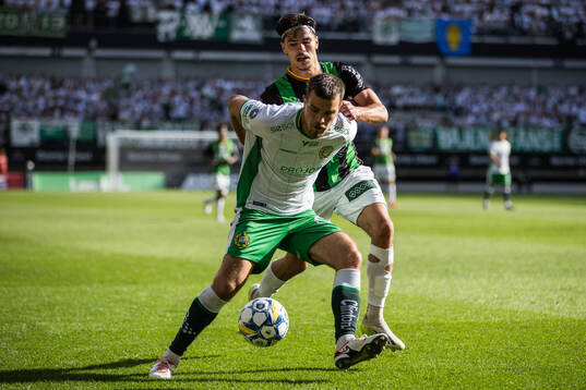 Hammarbys Pavle Vagic och GAIS William Milovanovic