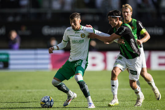 Hammarbys Viktor Dukanovic och GAIS William Milovanovic