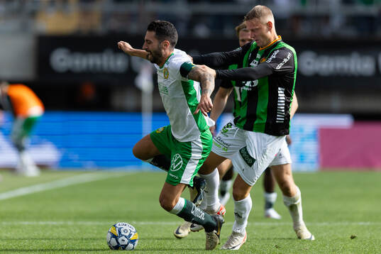 Hammarbys Nahir Besara och GAIS Joackim Åberg