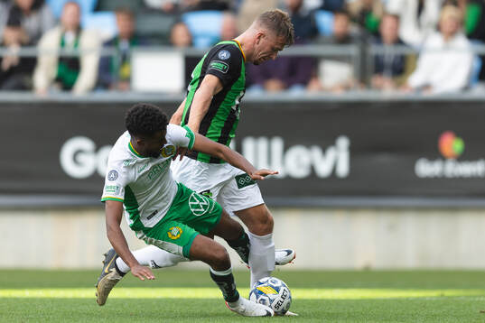Hammarbys Tesfaldet Tekie tacklar GAIS Alexander Ahl