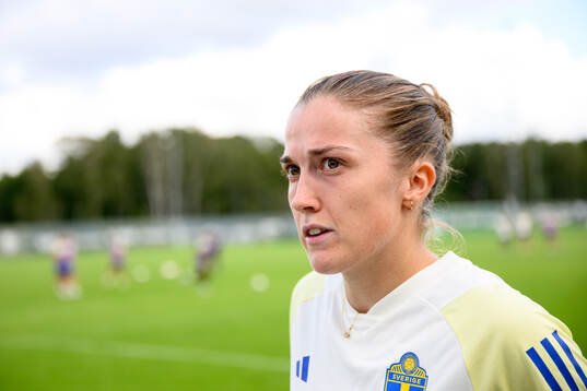Filippa Angeldal is being interviewed
