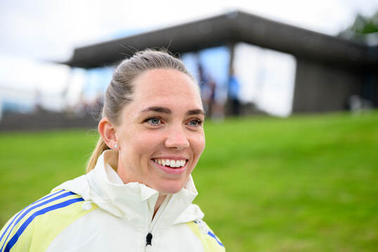 Elin Rubensson is being interviewed