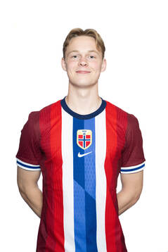 Simen Vatne Haram of the Norwegian U19 national football