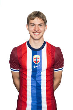 Kristoffer Steinset of the Norwegian U19 national football
