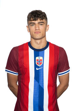 Aleksander Hammer Kjelsen of the Norwegian U19 national