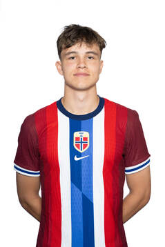 Daniel Braut of the Norwegian U19 national football team