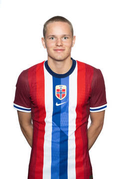 Mats Pedersen of the Norwegian U19 national football team