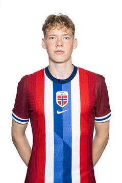 Vetle Auklend of the Norwegian U19 national football team