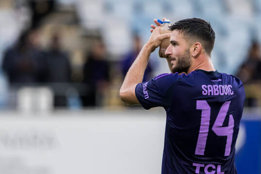 Djurgårdens Besard Sabovic jublar