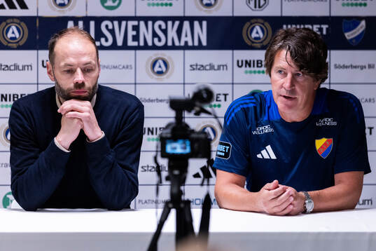 IFK Norrköpings tränare Andreas Alm och Djurgårdens