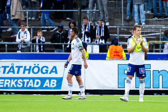 IFK Norrköpings Arnor Traustason och Ture Sandberg deppar