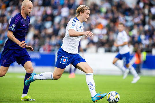 Djurgårdens Peter Therkildsen  och IFK Norrköpings Isak