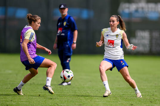 Filippa Angeldahl and Kosovare Asllani